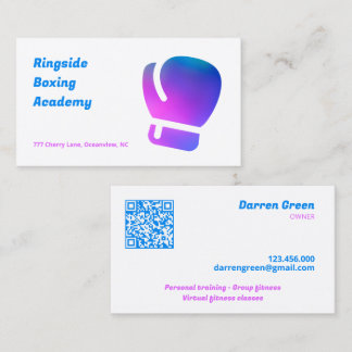 Boksen Gym QR Visitekaartje