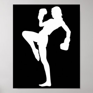 Boksen Heren Kickboxer Dames Boksen Kickboksen Poster