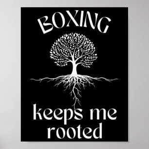 Boksen houdt me geworteld Spirituele Tree Fighter Poster