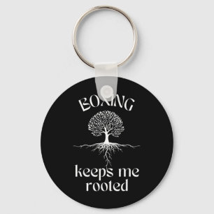 Boksen houdt me geworteld Spirituele Tree Fighter Sleutelhanger