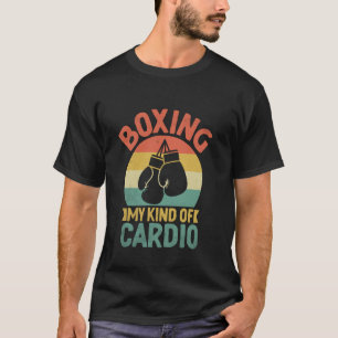 Boksen is mijn soort cardio bokser sport gym atlee t-shirt