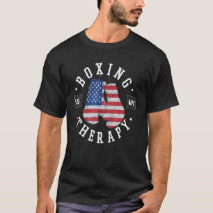 Boksen is mijn therapie Ierse bokshandschoen Ierla T-shirt