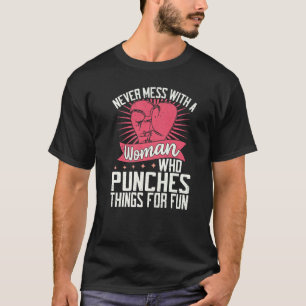 Boksen Kickboksen Vrouwen Handschoenen Workout Kic T-shirt