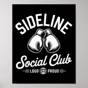 Boksen Mma Zijlijn Sociale Club Luid En Trots Che Poster