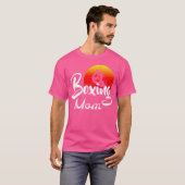 Boksen Moeder Retro Zonsondergang Grappig Boxer G T-shirt (Voorkant volledig)