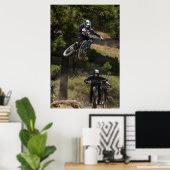 boksen op bergafwaarts poster (Thuiskantoor)