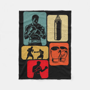Boksen Ring Combat Sport Fighting Boksen Glo Fleece Deken