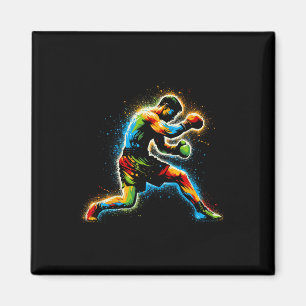 Boksen Ring Martial Art Sport Kickboxer Trail Magneet