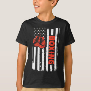 Boksen Usa Vlag Mma Vechters Kickboksen Boksen Voo T-shirt