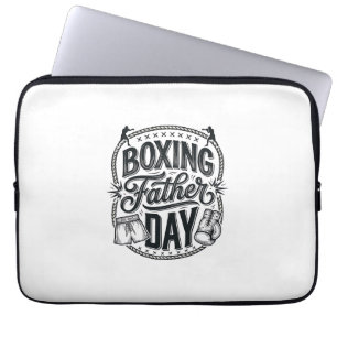 Boksen Vader Dag Vintage Gravure Shirt Ontwerp_1 Laptop Sleeve
