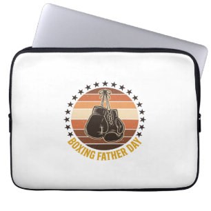 Boksen Vader Dag Vintage Handschoenen Shirt Ontwer Laptop Sleeve