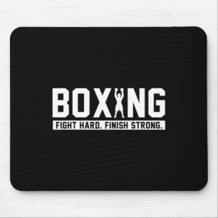 Boksen Vechten Hard Finish Sterke Boksen Quote Gif Muismat