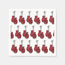 Boksen verjaardagsfeestje rode handschoenen