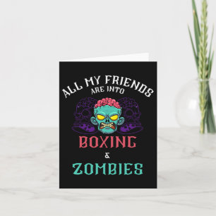 Boksen Zombie Vrienden Fight Club Undead Punching Kaart