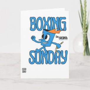 Boksen Zondag Knockout Punch Zwaargewicht Kampioen Kaart