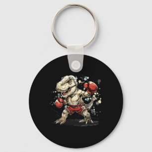 Boksende Dinosaurus Bokser T-rex Kickboksen Dino B Sleutelhanger