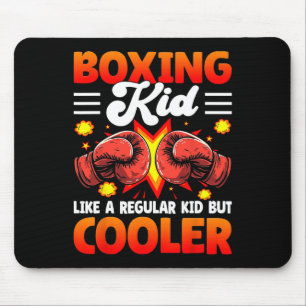 Boksende Kid Als Een Gewone Kid Maar Cooler - Boxe Muismat