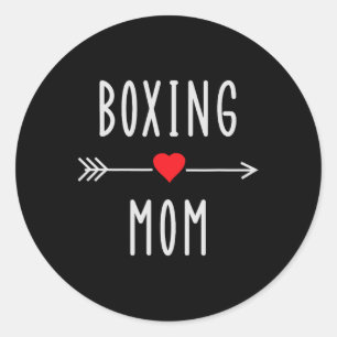 Boksende Moeder Grappige Vrouwen Boksen Mma Muay T Ronde Sticker