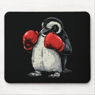 Boksende Pinguïn Met Bokshandschoenen Kickboksen F Muismat