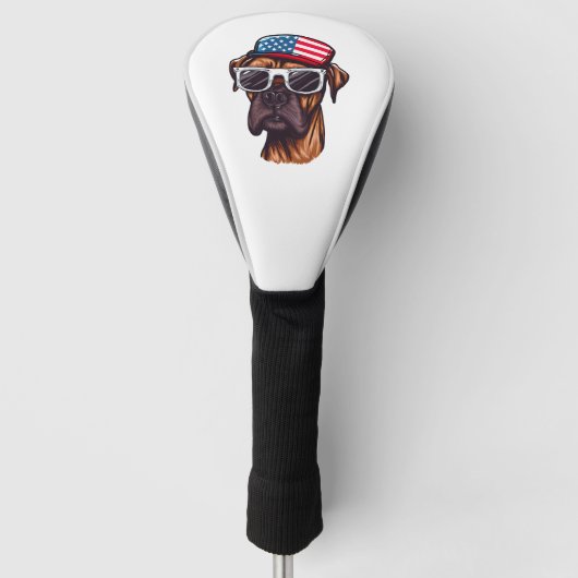 Bokser 4 van juli Feest Golfheadcover (Voorkant)