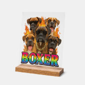 Bokser acryl bord (Hoek)