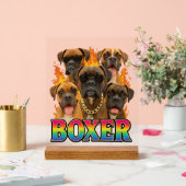 Bokser acryl bord (Huwelijk)