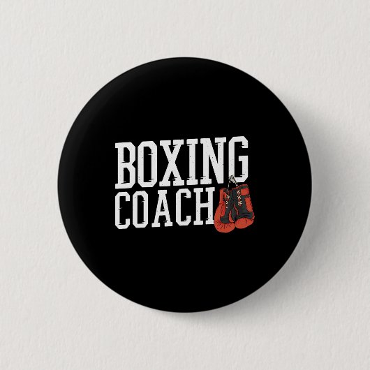 Bokser Coach Bokstrainer Ronde Button 5,7 Cm (Voorkant)