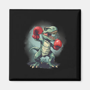 Bokser Dinosaurus Boksen Dino Kickboksen T-rex Bok Magneet