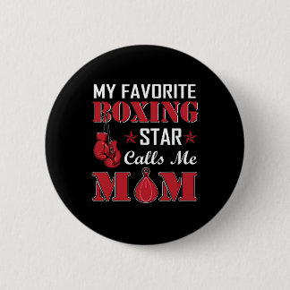 Bokser Favoriete Bokser Star Noemt Moeder Cadeau I Ronde Button 5,7 Cm