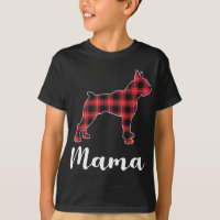 Bokser Hond Puppy Rood plaid grappig Kerstmis