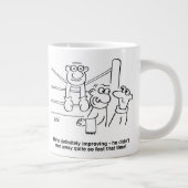 Bokser in de boksring. bokswedstrijd extra grote beker (Rechts)