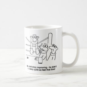 Bokser in de boksring. Grappige bokswedstrijd Koffiemok