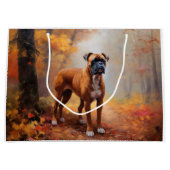 Bokser in Herfstbladeren Herfst Inspire Groot Cadeauzakje (Voorkant)