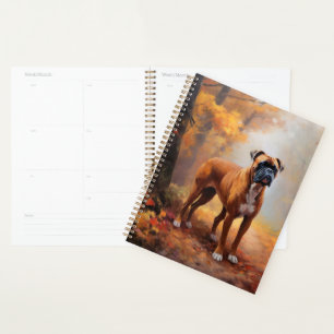 Bokser in Herfstbladeren Herfst Inspire Planner