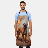 Bokser in Herfstbladeren Herfst Inspire Schort (Gedragen)