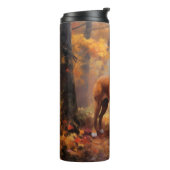 Bokser in Herfstbladeren Herfst Inspire Thermosbeker (Gedraaid links)