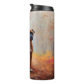 Bokser in Herfstbladeren Herfst Inspire Thermosbeker (Geroteerd rechts)