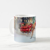 Bokser Kerstfeestperiode Koffiemok (Voorkant links)