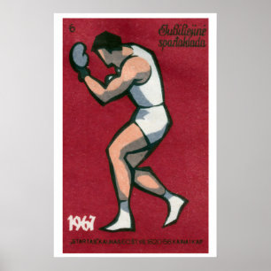 Bokser - Luciferdoosje Afdruk - Esthetische Wandde Poster