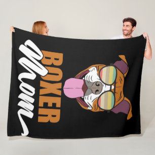 Bokser Mam Gepersonaliseerd voor mijn moeder Fleece Deken