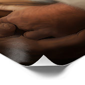 Bokser met Kerstman Feestelijke Kerstmis Perfect Poster (Hoek)