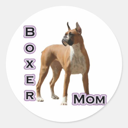 Bokser Moeder 4 - Sticker (Voorkant)