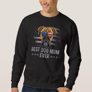 Bokser Moeder Amerikaanse vlag Patriottische Hond Trui