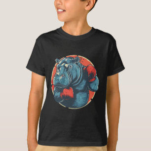 Bokser Nijlpaard Met Bokshandschoenen Kickboksen F T-shirt