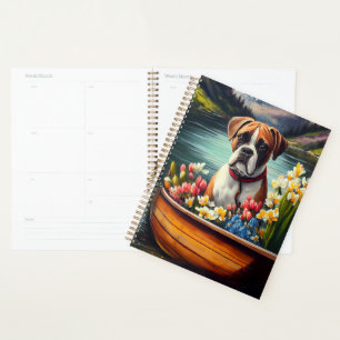 Bokser op een Peddel: Een Schitterend Avontuur Planner