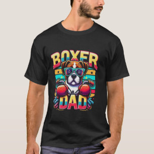 Bokser papa grappige bokser hond huisdier voor man t-shirt