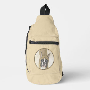 Bokser Schilderij Ree Geknipt Gecoupeerd Schattig Sling Bag
