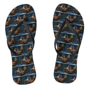 Bokser Sneeuwwitje Kerstdecoratie Teenslippers