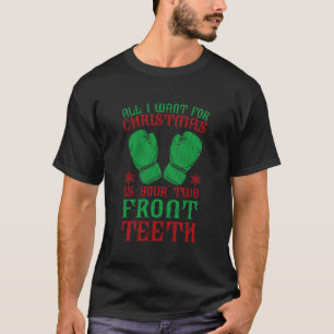 Bokser Speler Bokser Comt Sporten Kickboksen Kerst T-shirt