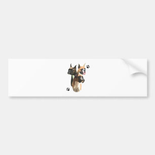 Bokser Trio Bumpersticker